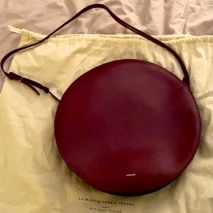 Sezane leather circle bag